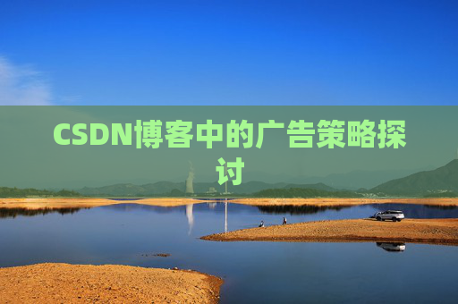 CSDN博客中的广告策略探讨